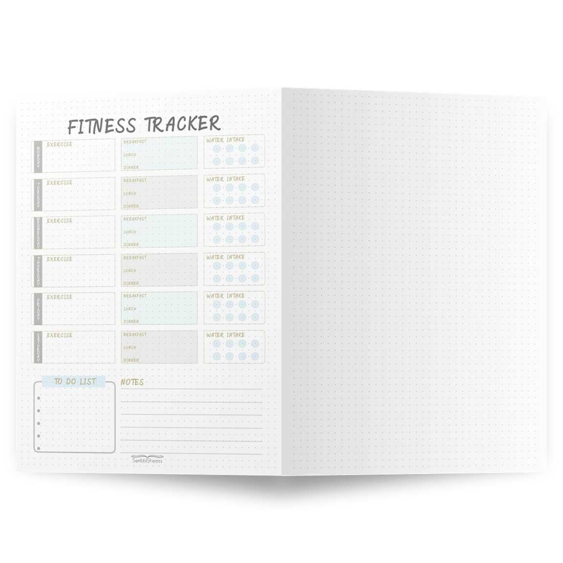 Fitness Tracker Printable Page