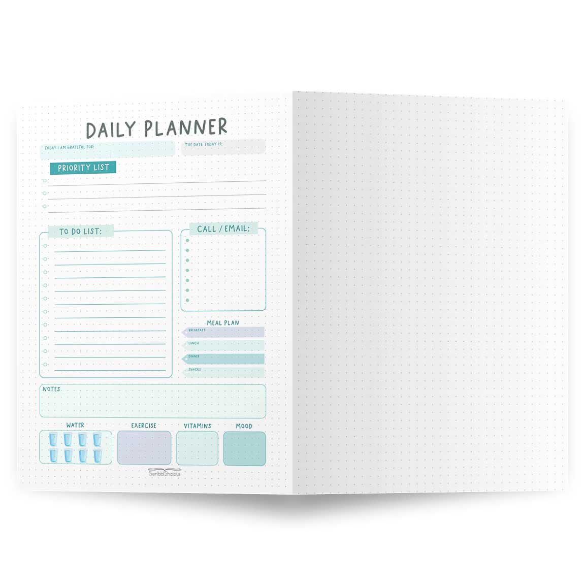 Daily Planner Printable Page